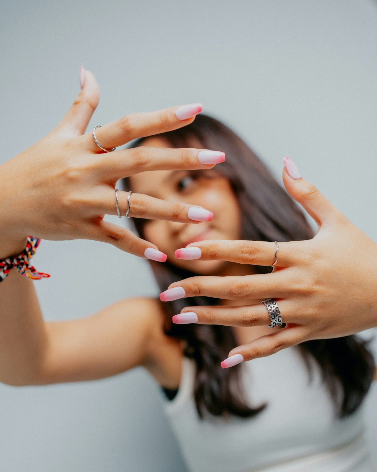 It’s Time for a Selfie Challenge: Nail Art Designs with Gotti Nails #38F Fusion Powder Using Gel Polish and Nail Polish