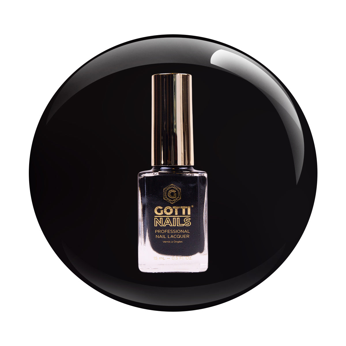 #02L Gotti Nail Lacquer - Back To Black