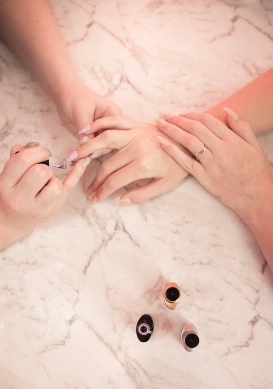 Embrace His Favorite Peach: A Detailed Journey into Effortless Nail Art with #61F Gotti Fusion Powder and Gel Polish Nail Polish