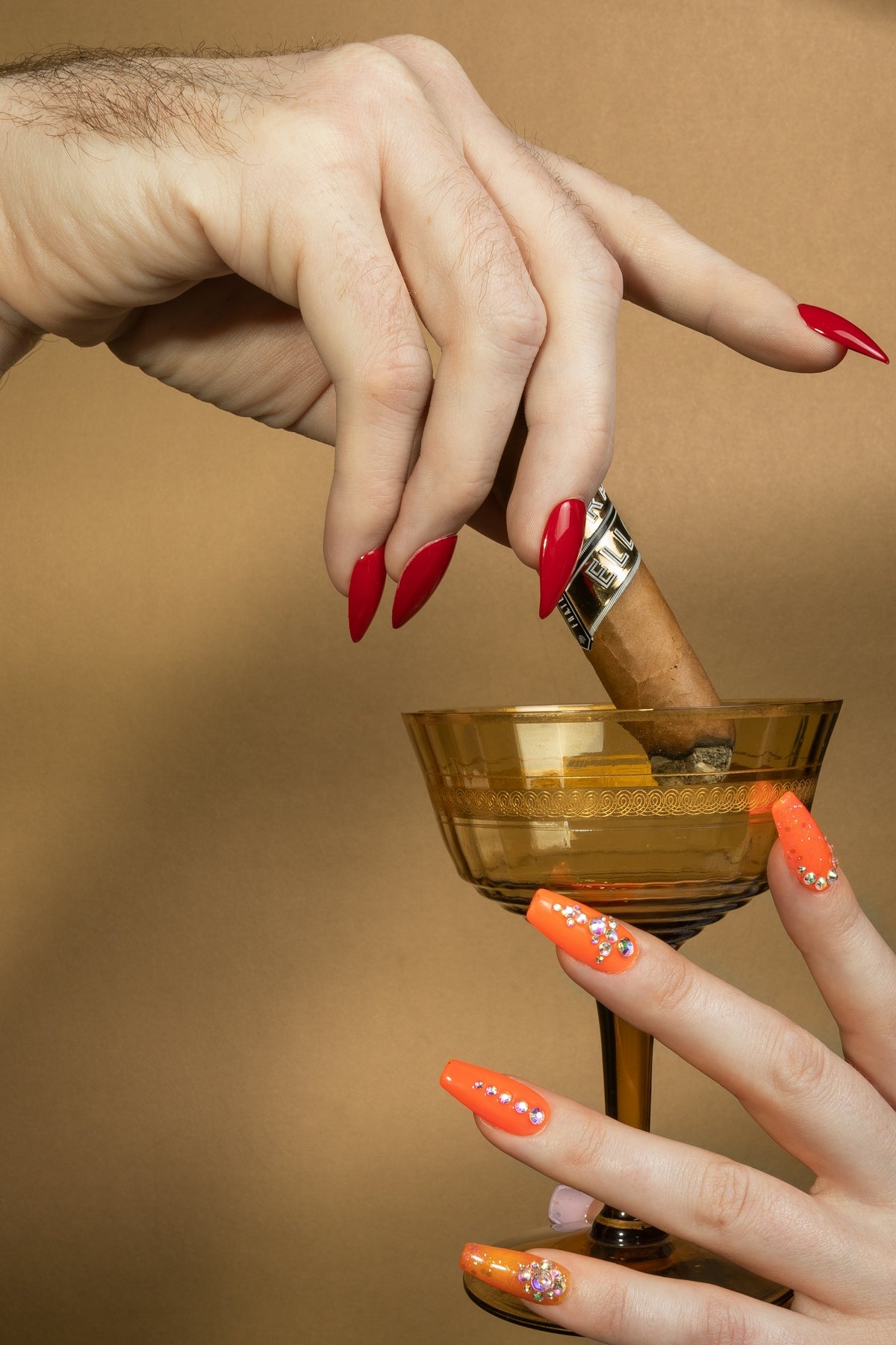 Explore Lush Nail Art with Gotti Nails #60F Fusion Powder Man-Go Away and Vibrant Gel Polish Nail Polish