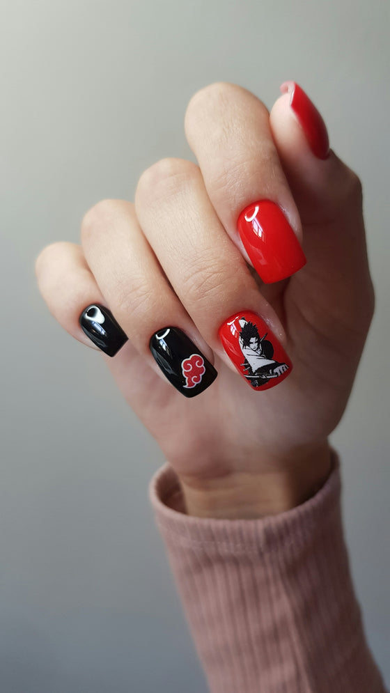 An Engaging Guide to Bold Nail Art Using #66L Gotti Nail Lacquer Red My Texts with Gel Polish Nail Polish